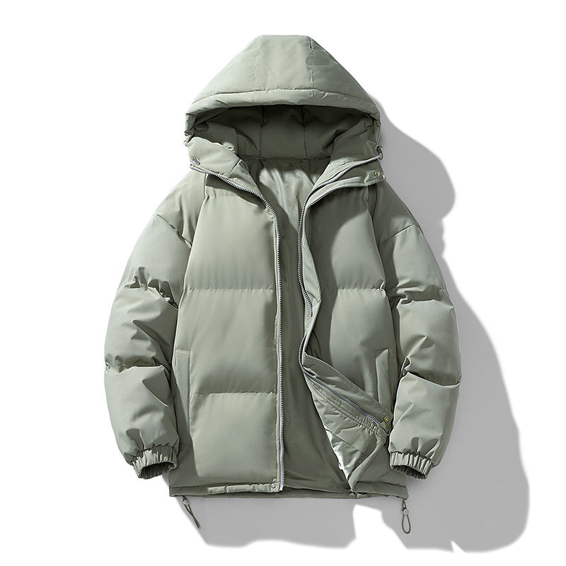 Men'S Hoodie Padded Coat Thickened Cotton-Padded Clothes Loose Casual Cotton-Padded Jacket