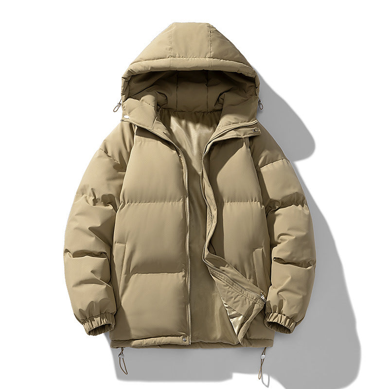 Men'S Hoodie Padded Coat Thickened Cotton-Padded Clothes Loose Casual Cotton-Padded Jacket