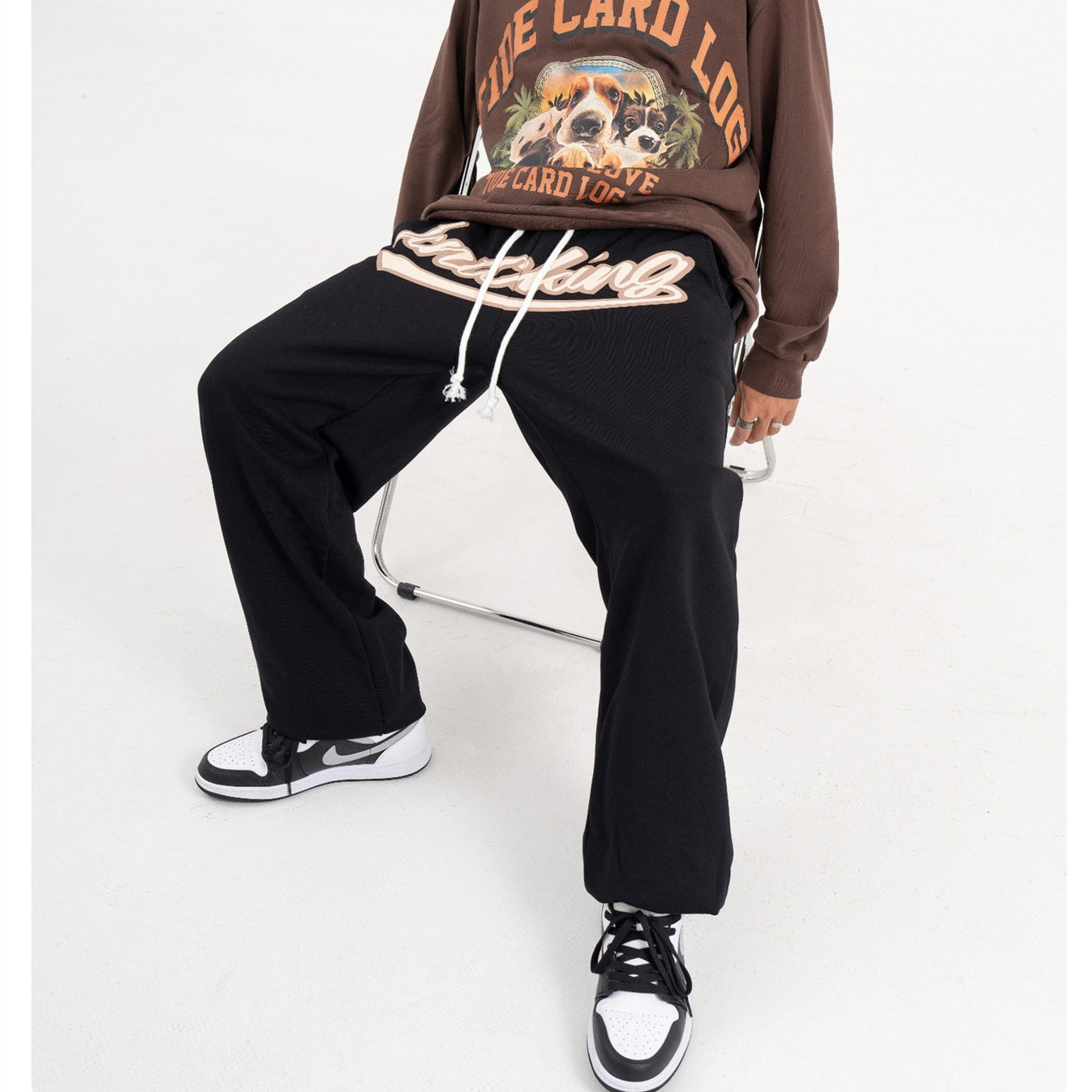 Versatile and Casual Street Hip-Hop American Sweatpants